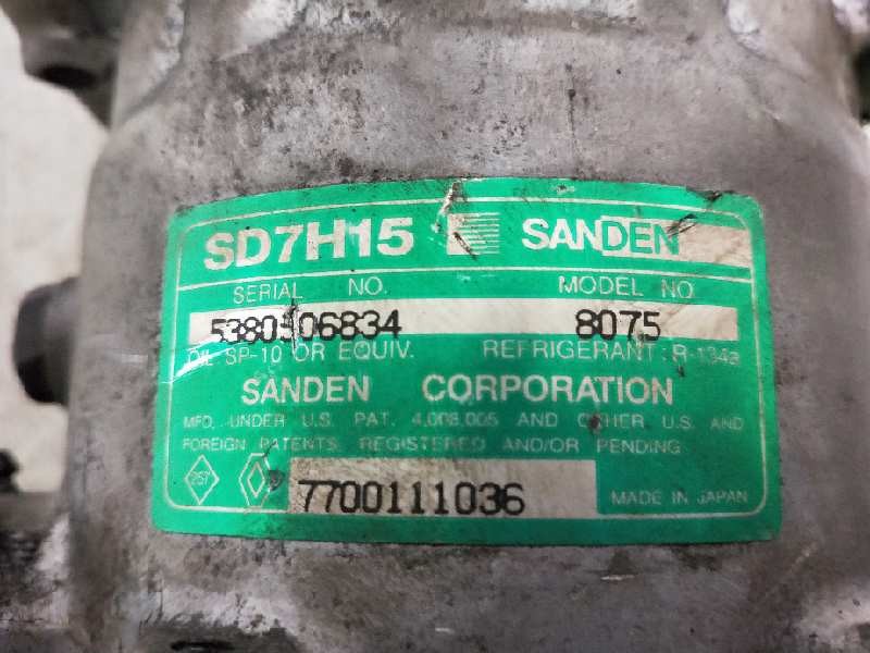 Recambio de compresor aire acondicionado para renault laguna (b56) 1.6 referencia OEM IAM SD7H158075 8075 7700111036