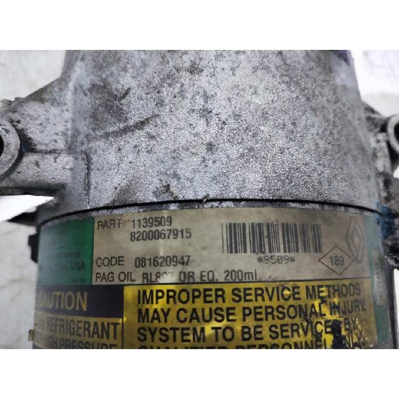 Recambio de compresor aire acondicionado para renault espace iv (jk0) grand espace dynamique referencia OEM IAM 1139509 9509 820