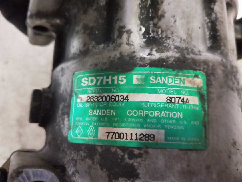Recambio de compresor aire acondicionado para renault laguna (b56) 1.9 dti diesel cat referencia OEM IAM SD7H158074A 8074A 77001 Recambio de compresor aire acondicionado para renault laguna (b56) 1.9 dti diesel cat referencia OEM IAM SD7H158074A 8074A 77001