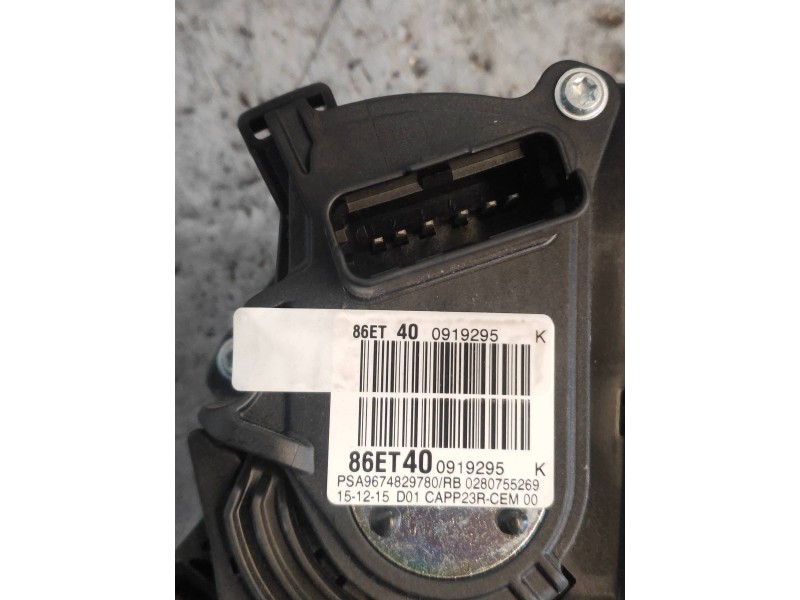 Recambio de potenciometro pedal para citroen c4 picasso 1.6 blue-hdi fap referencia OEM IAM 9674829780  