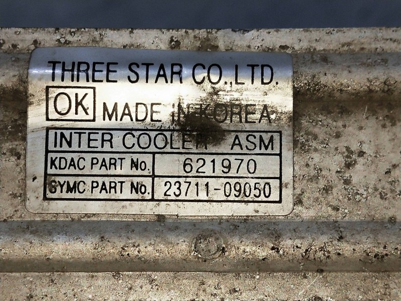 Recambio de intercooler para ssangyong actyon 200 xdi referencia OEM IAM 2371109050 621970 