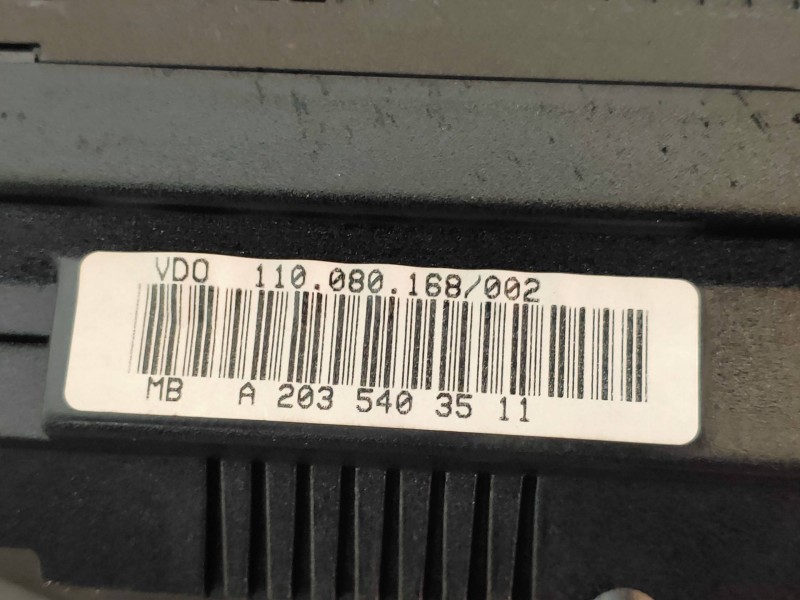 Recambio de cuadro instrumentos para mercedes clase c (w203) berlina 200 compressor (203.045) referencia OEM IAM 2035403511 1100