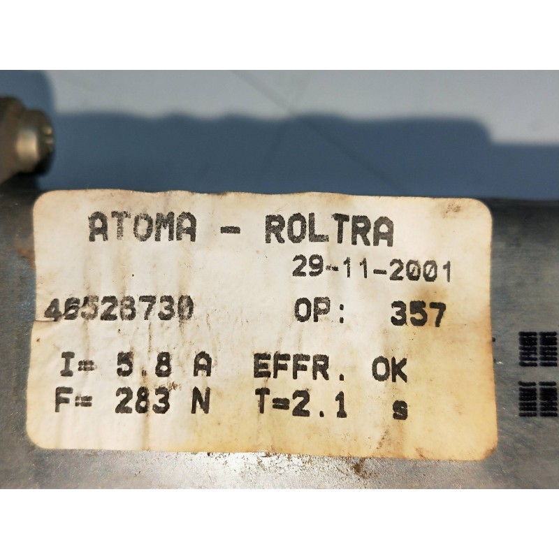 Recambio de elevalunas delantero derecho para fiat marea berlina (185) 1.9 jtd cat referencia OEM IAM 46528730  5P R