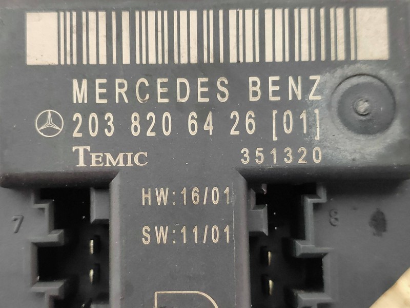 Recambio de modulo electronico para mercedes clase c (w203) berlina 200 compressor (203.045) referencia OEM IAM 2038206426 35132