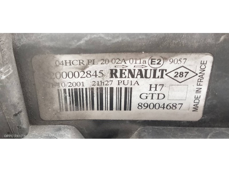 Recambio de faro izquierdo para renault laguna ii (bg0) dynamique referencia OEM IAM   