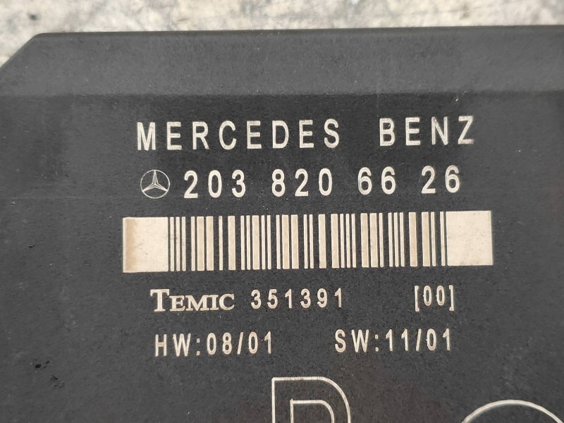 Recambio de modulo electronico para mercedes clase c (w203) berlina 200 compressor (203.045) referencia OEM IAM 2038206626 35139