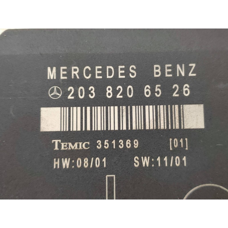 Recambio de modulo electronico para mercedes clase c (w203) berlina 200 compressor (203.045) referencia OEM IAM 2038206526 35136