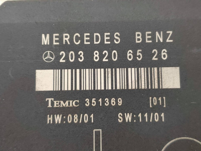 Recambio de modulo electronico para mercedes clase c (w203) berlina 200 compressor (203.045) referencia OEM IAM 2038206526 35136