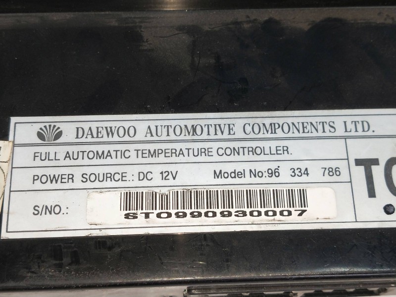 Recambio de mando calefaccion / aire acondicionado para daewoo leganza 2.0 cat referencia OEM IAM 96334786 ST0990930007 