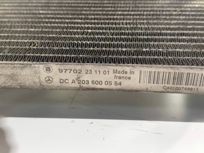 Recambio de condensador / radiador aire acondicionado para mercedes clase c (w203) berlina 200 compressor (203.045) referencia O