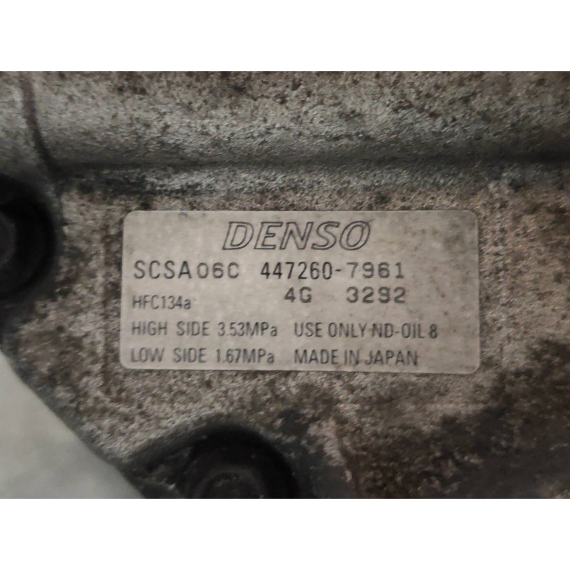 Recambio de compresor aire acondicionado para toyota corolla (e12) 1.4 d-4d luna compact referencia OEM IAM 4472607961 SCSA06C 