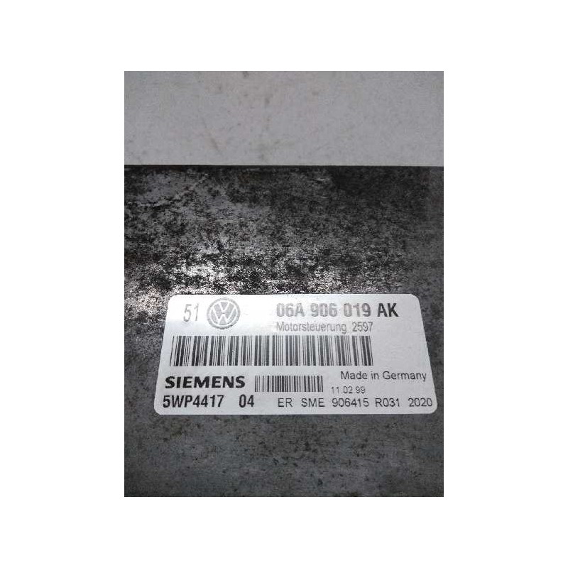 Recambio de centralita motor uce para volkswagen golf iv berlina (1j1) 1.6 referencia OEM IAM 5WP441704 06A906019AK 