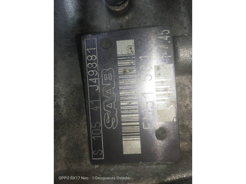 Recambio de caja cambios para saab 900 coupé 2.0 cat referencia OEM IAM FM51501 S10541 J49881 