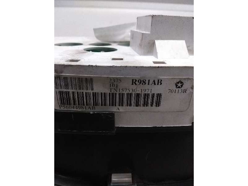 Recambio de cuadro instrumentos para chrysler voyager (rg) 2.5 crd cat referencia OEM IAM TN1575301971 P56044981AB R981AB 70113R