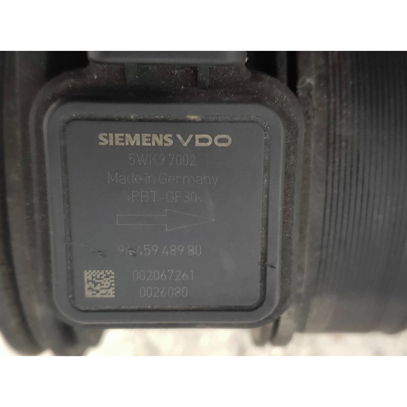 Recambio de caudalimetro para fiat scudo combi (272) l1h1 120 multijet (5 pl.) referencia OEM IAM 5WK97002 9645948980 SIEMENS