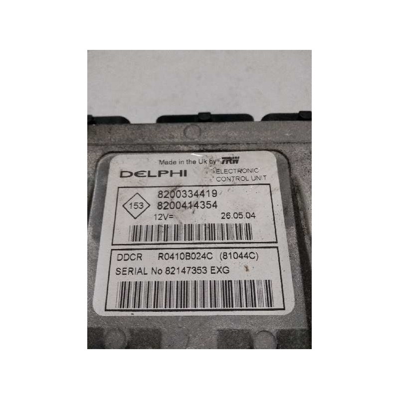 Recambio de centralita motor uce para renault megane ii berlina 3p 1.5 dci diesel referencia OEM IAM R0410B024C 8200334419 82004