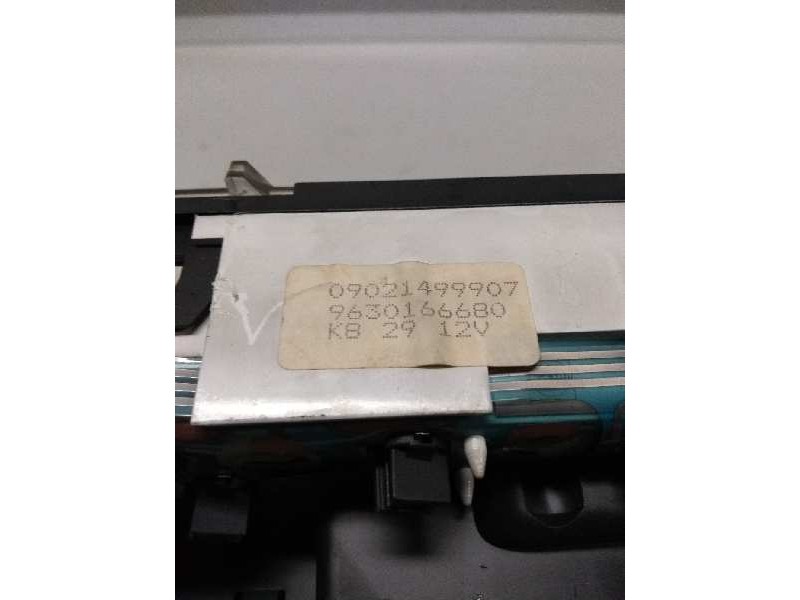 Recambio de cuadro instrumentos para citroen berlingo 1.9 diesel referencia OEM IAM 9630166680 09021499907 