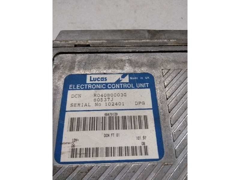 Recambio de centralita motor uce para fiat bravo (182) 1.9 turbodiesel referencia OEM IAM R04080003G 80537J 