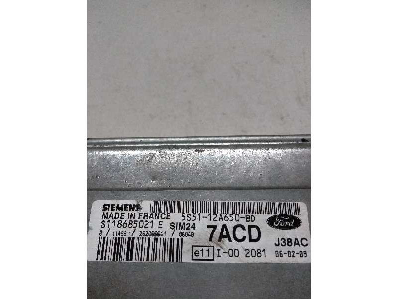 Recambio de centralita motor uce para ford ka (ccq) 1.3 cat referencia OEM IAM 5S5112A650BD S118685021E 7ACD J38AC