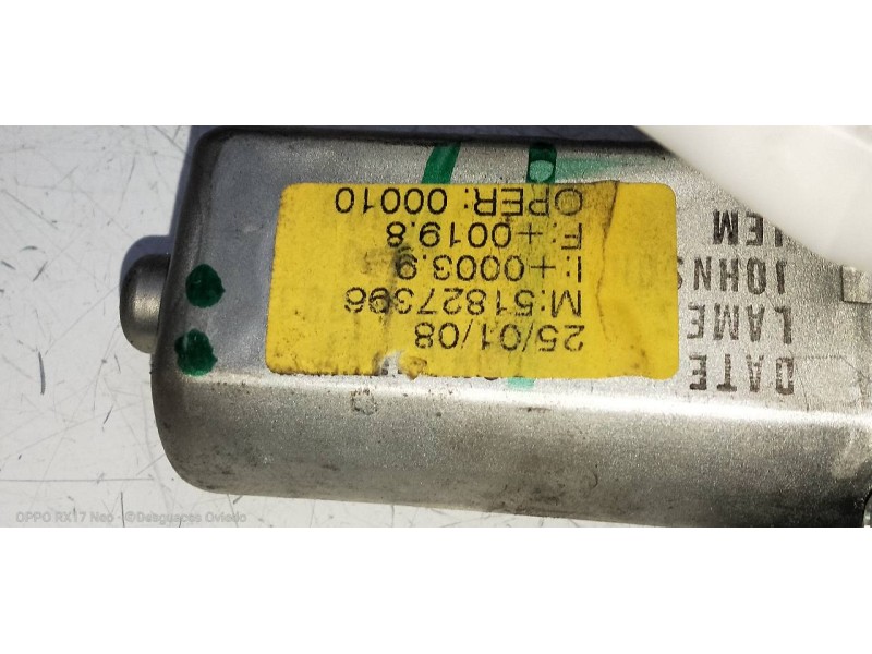 Recambio de elevalunas trasero izquierdo para fiat bravo (198) 1.4 16v cat referencia OEM IAM 51827396  5P