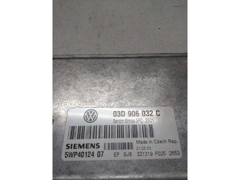 Recambio de centralita motor uce para volkswagen polo (9n1) 1.2 referencia OEM IAM 5WP4012407 03D906032C SIMOS3PD