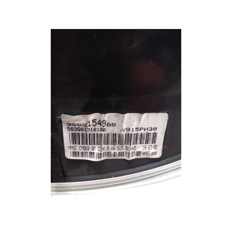 Recambio de cuadro instrumentos para citroen berlingo cuadro 1.6 16v hdi fap referencia OEM IAM 9665154980 503001316100 