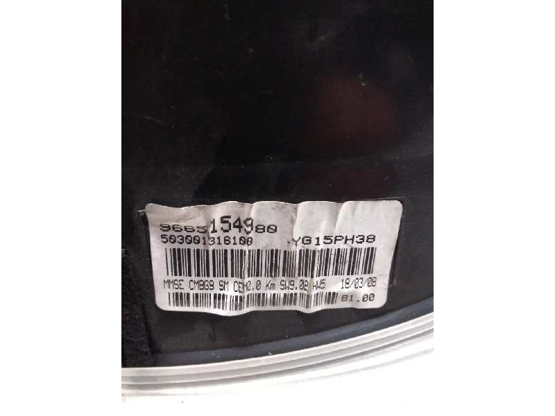 Recambio de cuadro instrumentos para citroen berlingo cuadro 1.6 16v hdi fap referencia OEM IAM 9665154980 503001316100 
