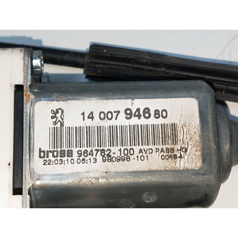 Recambio de elevalunas delantero derecho para fiat ulysse (179) 2.0 jtdm cat referencia OEM IAM 1400794680 964782100 5