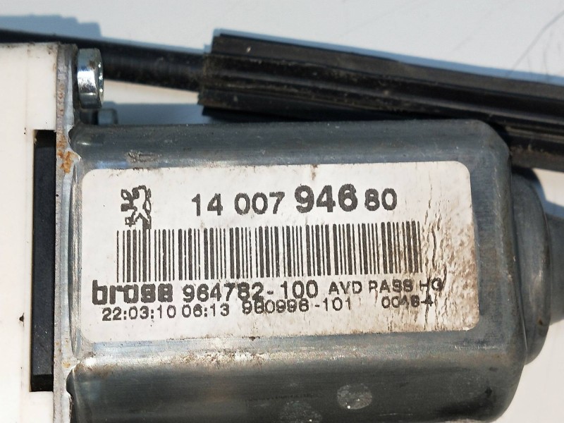 Recambio de elevalunas delantero derecho para fiat ulysse (179) 2.0 jtdm cat referencia OEM IAM 1400794680 964782100 5