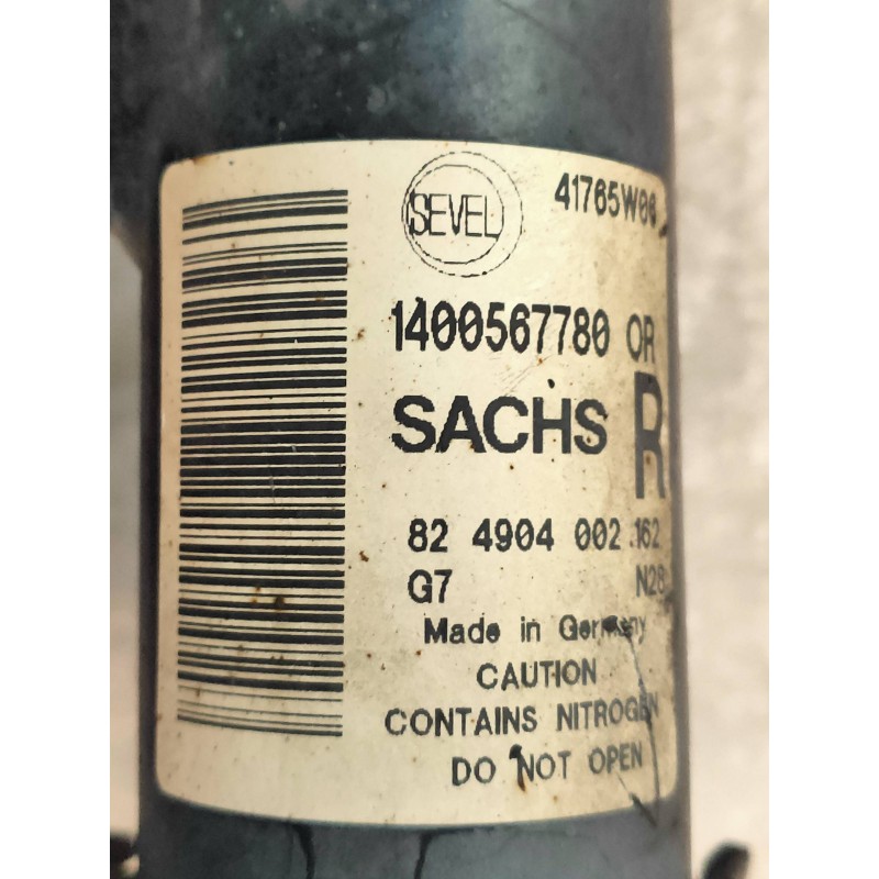 Recambio de amortiguador delantero derecho para fiat scudo combi (272) l1h1 120 multijet (5 pl.) referencia OEM IAM 1400567780 8
