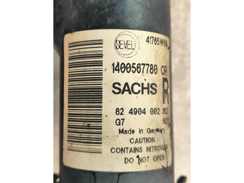 Recambio de amortiguador delantero derecho para fiat scudo combi (272) l1h1 120 multijet (5 pl.) referencia OEM IAM 1400567780 8