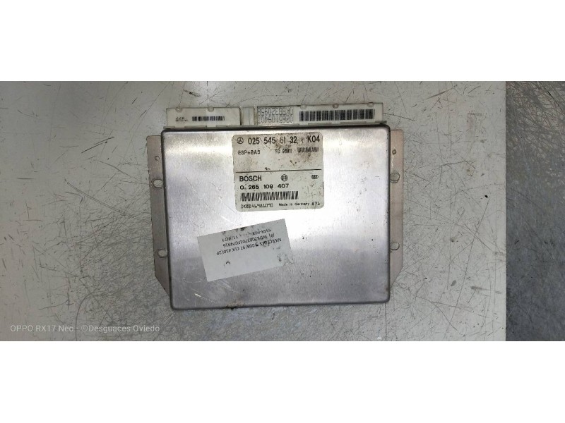 Recambio de centralita abs para mercedes clase clk (w208) coupe 430 (208.370) referencia OEM IAM 0265109407 0255456132 