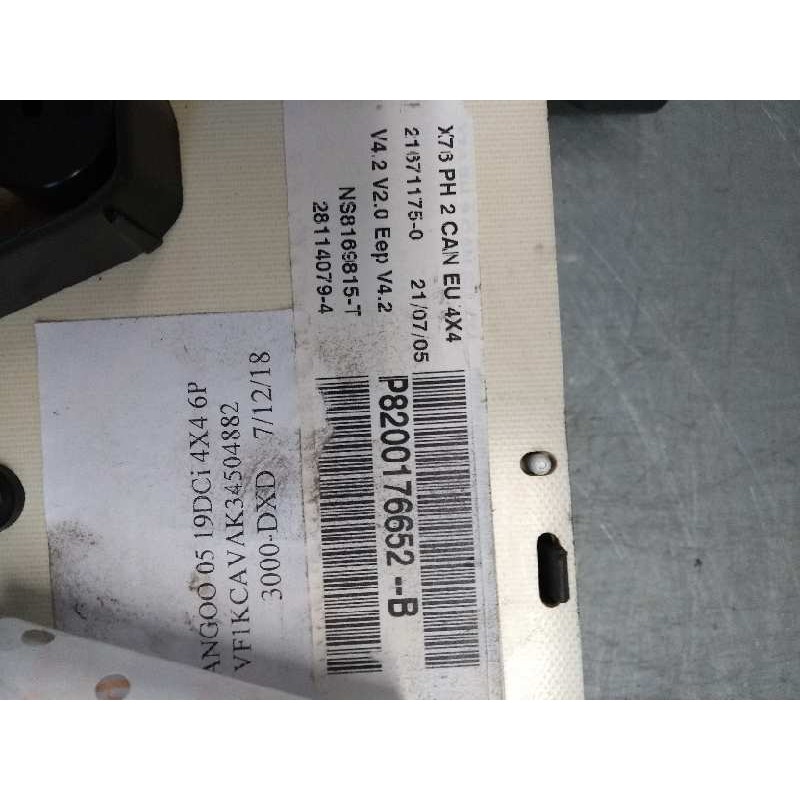 Recambio de cuadro instrumentos para renault kangoo (f/kc0) 1.9 dci diesel cat referencia OEM IAM P8200176652B NS8169815T 