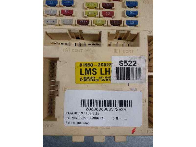 Recambio de caja reles / fusibles para hyundai ix35 1.7 crdi cat referencia OEM IAM 919502S522 S522 