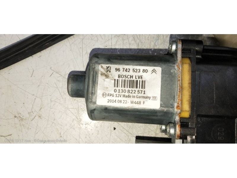 Recambio de elevalunas delantero izquierdo para citroen c4 cactus 1.6 blue-hdi fap referencia OEM IAM 9674252380 0130822571 