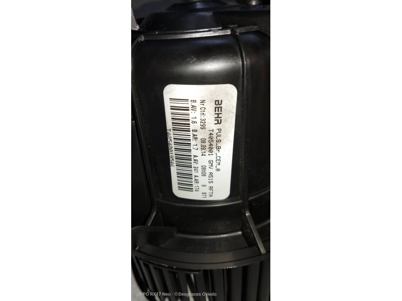 Recambio de motor calefaccion para citroen c4 cactus 1.6 blue-hdi fap referencia OEM IAM T4054001  