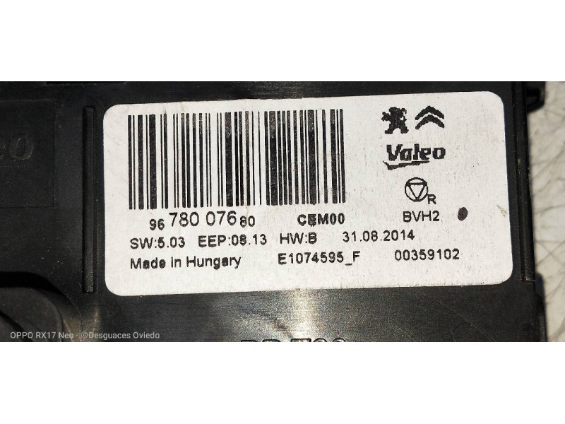 Recambio de modulo electronico para citroen c4 cactus 1.6 blue-hdi fap referencia OEM IAM 9678007680  