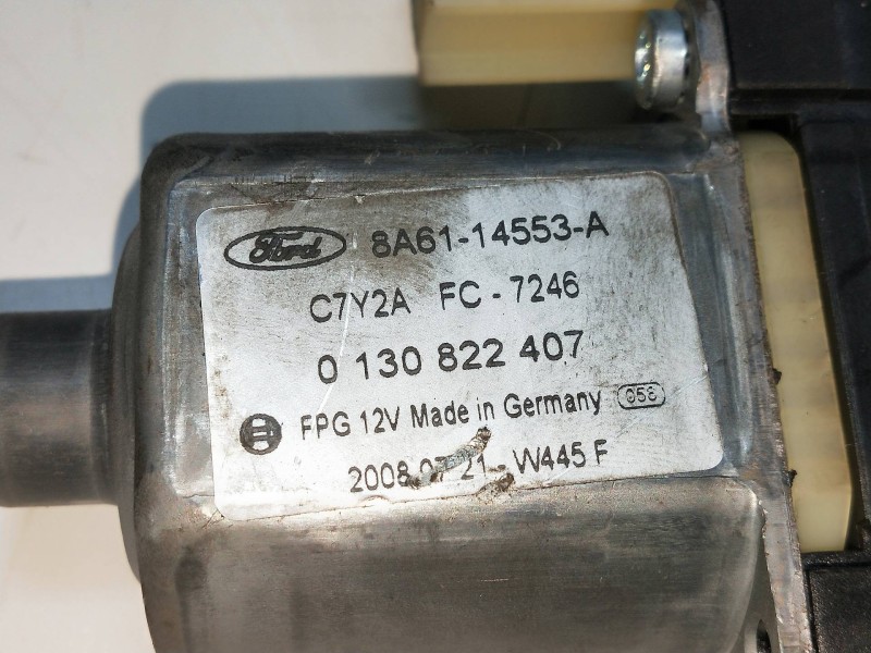 Recambio de elevalunas delantero derecho para ford fiesta (cb1) 1.25 16v cat referencia OEM IAM 8A6114553A  5P