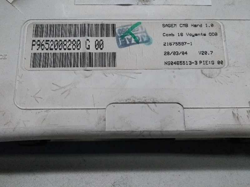 Recambio de cuadro instrumentos para citroen c2 x referencia OEM IAM P9652008280 G00 216755971