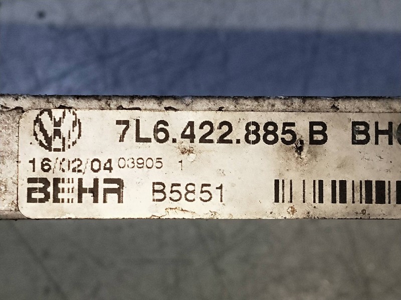 Recambio de radiador gasoil para volkswagen touareg (7la) 2.5 tdi referencia OEM IAM 7L6422885B  