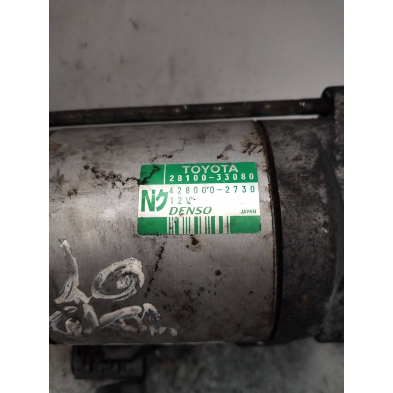 Recambio de motor arranque para toyota corolla (e12) 1.4 d-4d luna compact referencia OEM IAM 2810033080 4280602730 DENSO 14DID
