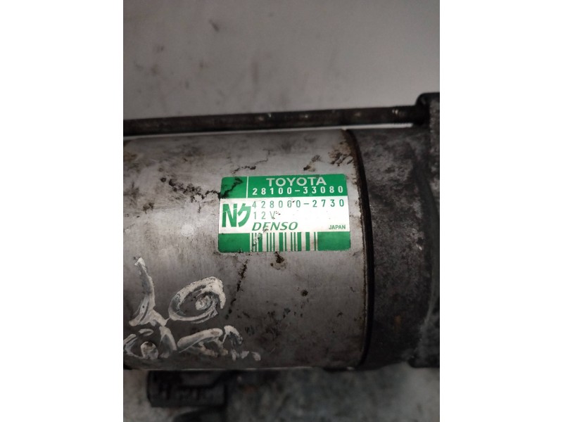 Recambio de motor arranque para toyota corolla (e12) 1.4 d-4d luna compact referencia OEM IAM 2810033080 4280602730 DENSO 14DID
