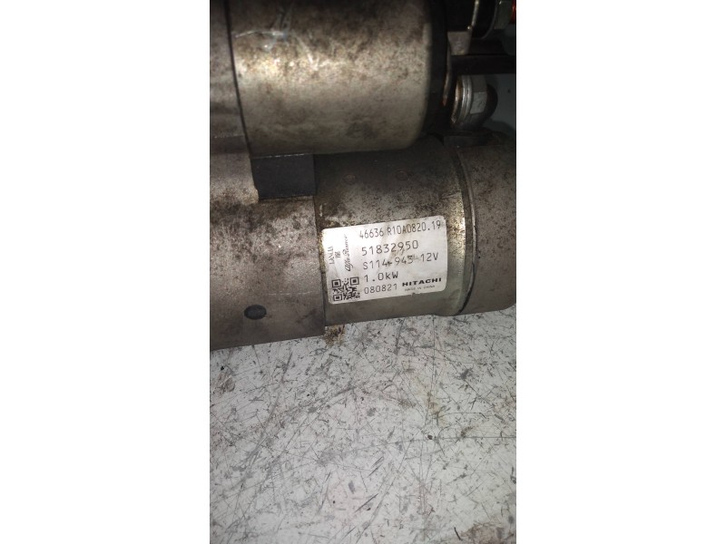 Recambio de motor arranque para fiat bravo (198) 1.4 16v easy referencia OEM IAM R10A082019 51832950  Recambio de motor arranque para fiat bravo (198) 1.4 16v easy referencia OEM IAM R10A082019 51832950