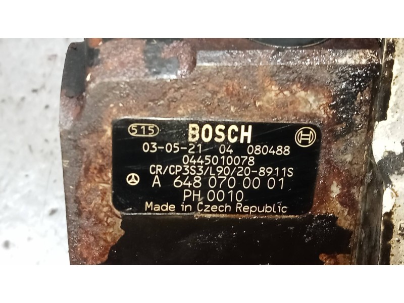 Recambio de bomba inyeccion para mercedes clase e (w211) familiar 3.2 cdi cat referencia OEM IAM 0445010078 A6480700001 
