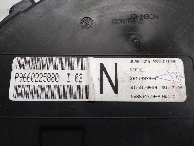 Recambio de cuadro instrumentos para citroen c2 1.4 hdi referencia OEM IAM P9660225880 D02 N 281149734