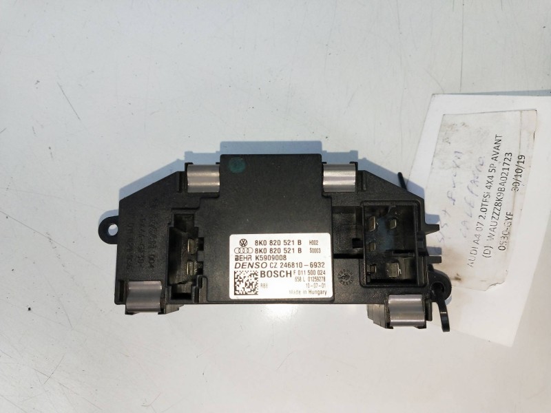 Recambio de resistencia calefaccion para audi a4 avant (8k5) (2008) básico referencia OEM IAM 8K0820521B  