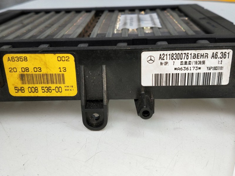 Recambio de resistencia calefaccion para mercedes clase e (w211) berlina 2.2 cdi cat referencia OEM IAM A2118300761 5HB00853600 