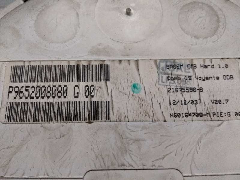 Recambio de cuadro instrumentos para citroen c2 1.4 hdi referencia OEM IAM P9652008080 G00 216755968