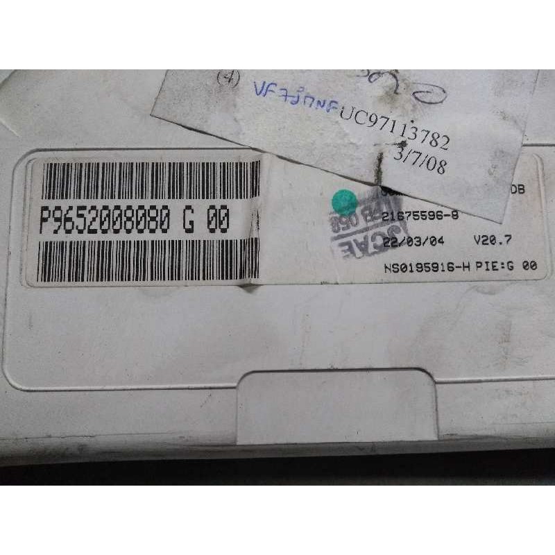 Recambio de cuadro instrumentos para citroen c2 1.6 16v cat (nfu / tu5jp4) referencia OEM IAM P9652008080 G00 216755968