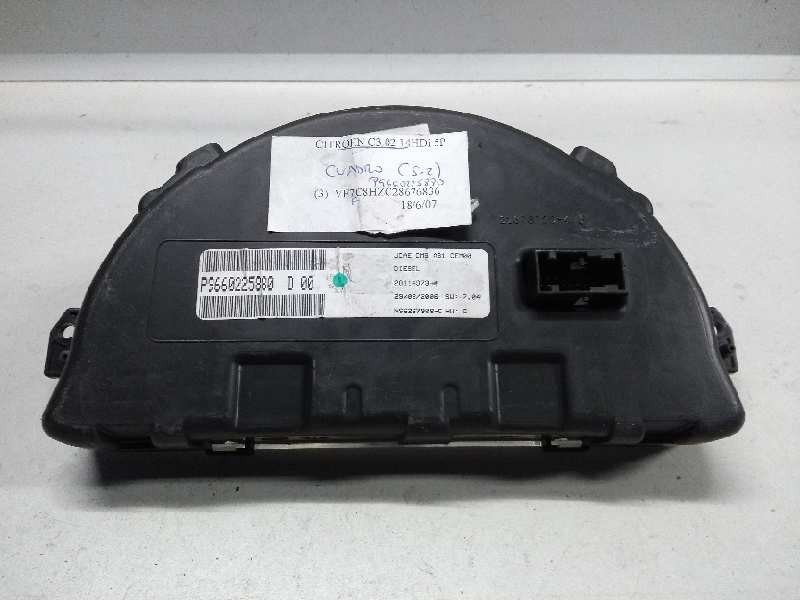 Recambio de cuadro instrumentos para citroen c3 1.4 hdi sx referencia OEM IAM P9660225880 D00 281149734